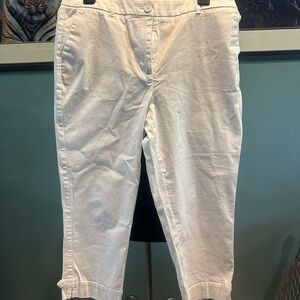 Talbots Beige Cropped Capri Pants size 10